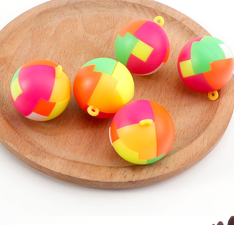 创意智力拼装球拼插积木迷你儿童文具男孩怀旧经典组装魔方球