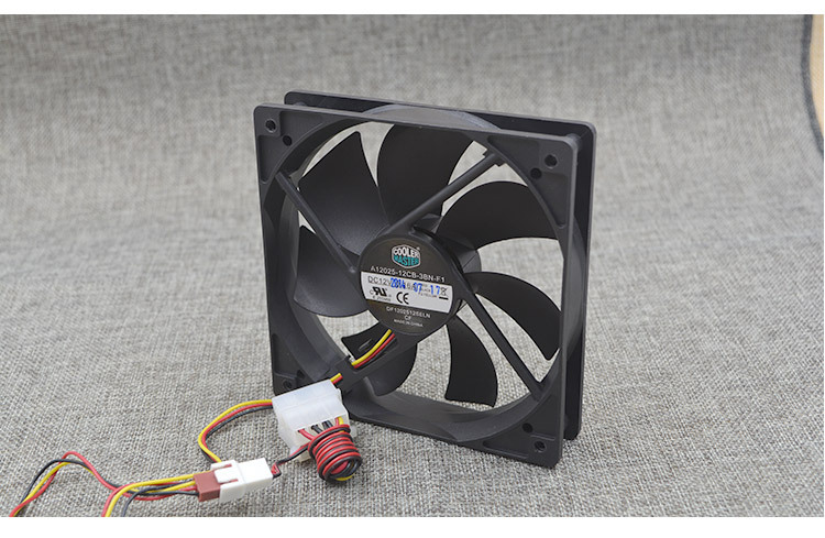 酷冷至尊 超静音12cm 12025 12v 0.16a 3线 主机电源排风机箱风扇