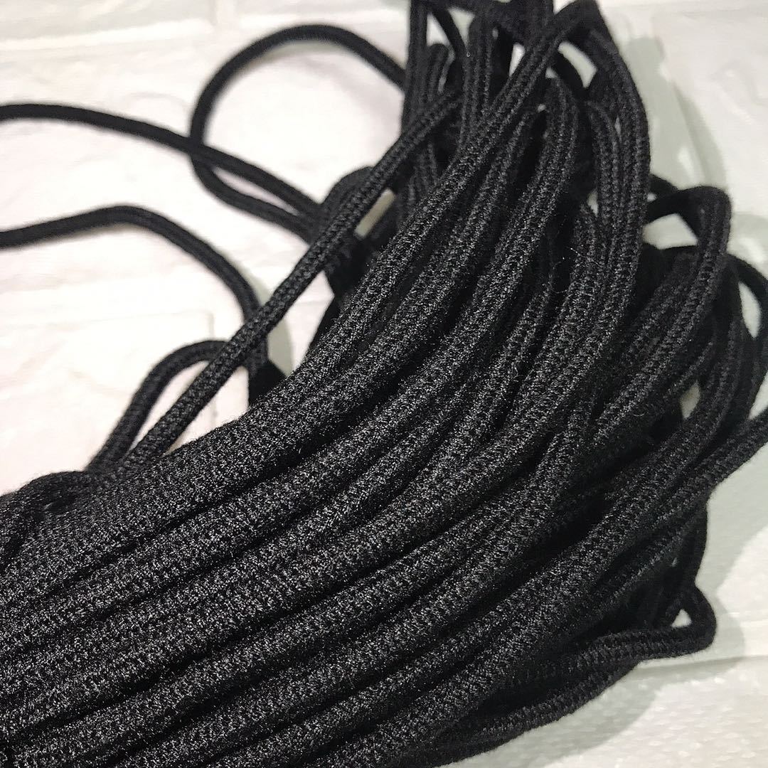 批发芳纶消防绳捆绳吊绳鞋带黑色1313防火绳阻燃高强耐高温Φ3mm