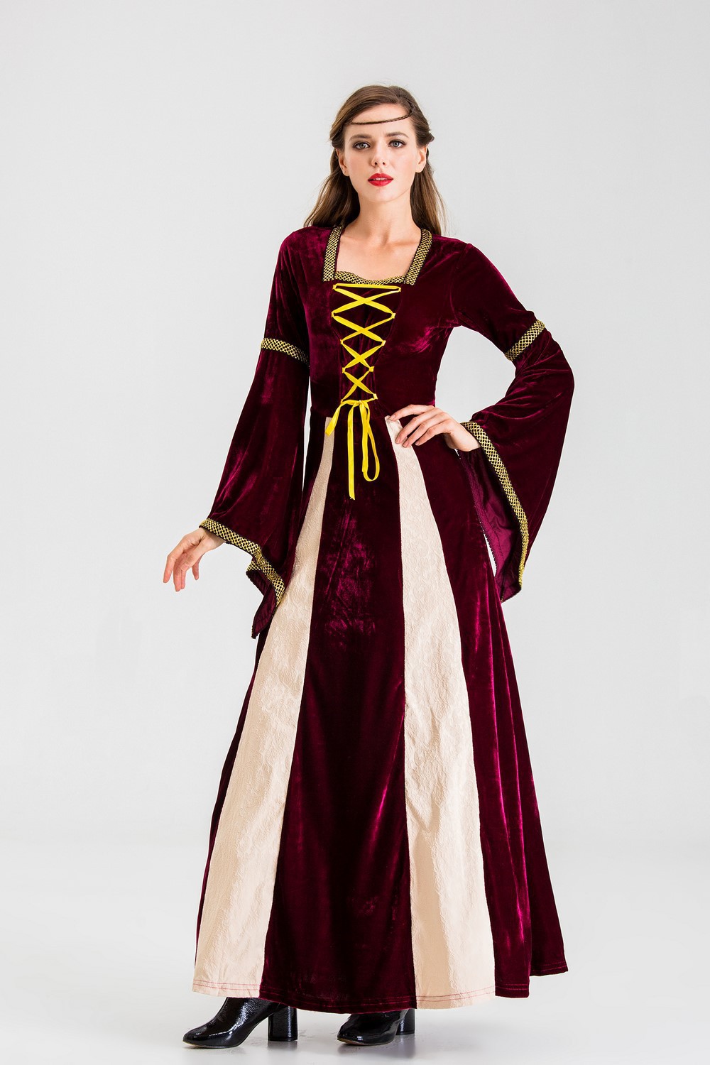 英国复古宫廷装夜店女王装万圣节服装演出服影视节目拍摄服装