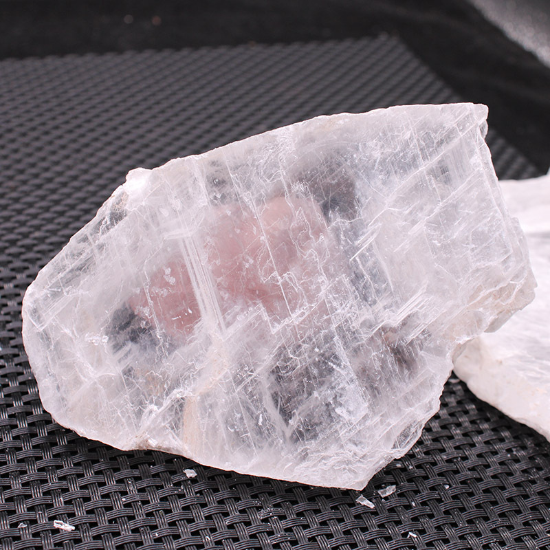 天然原石碎石透石膏方解石标本矿石摆件