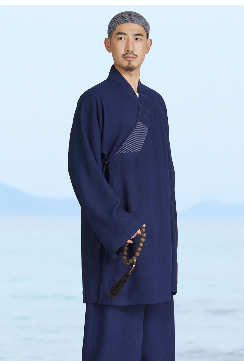 弘通僧服罗汉褂日本麻僧衣大褂四季款出家人和尚服装舒适男女僧袍
