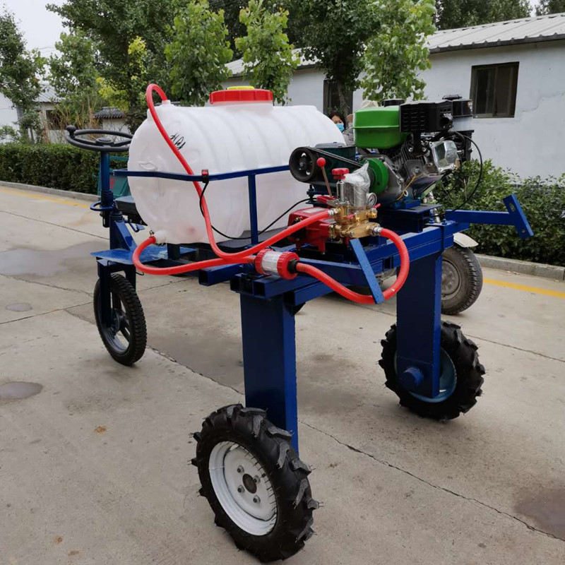 柴油三轮打药机后挂式拖拉机打药机手推式自动缠管卷管打药机