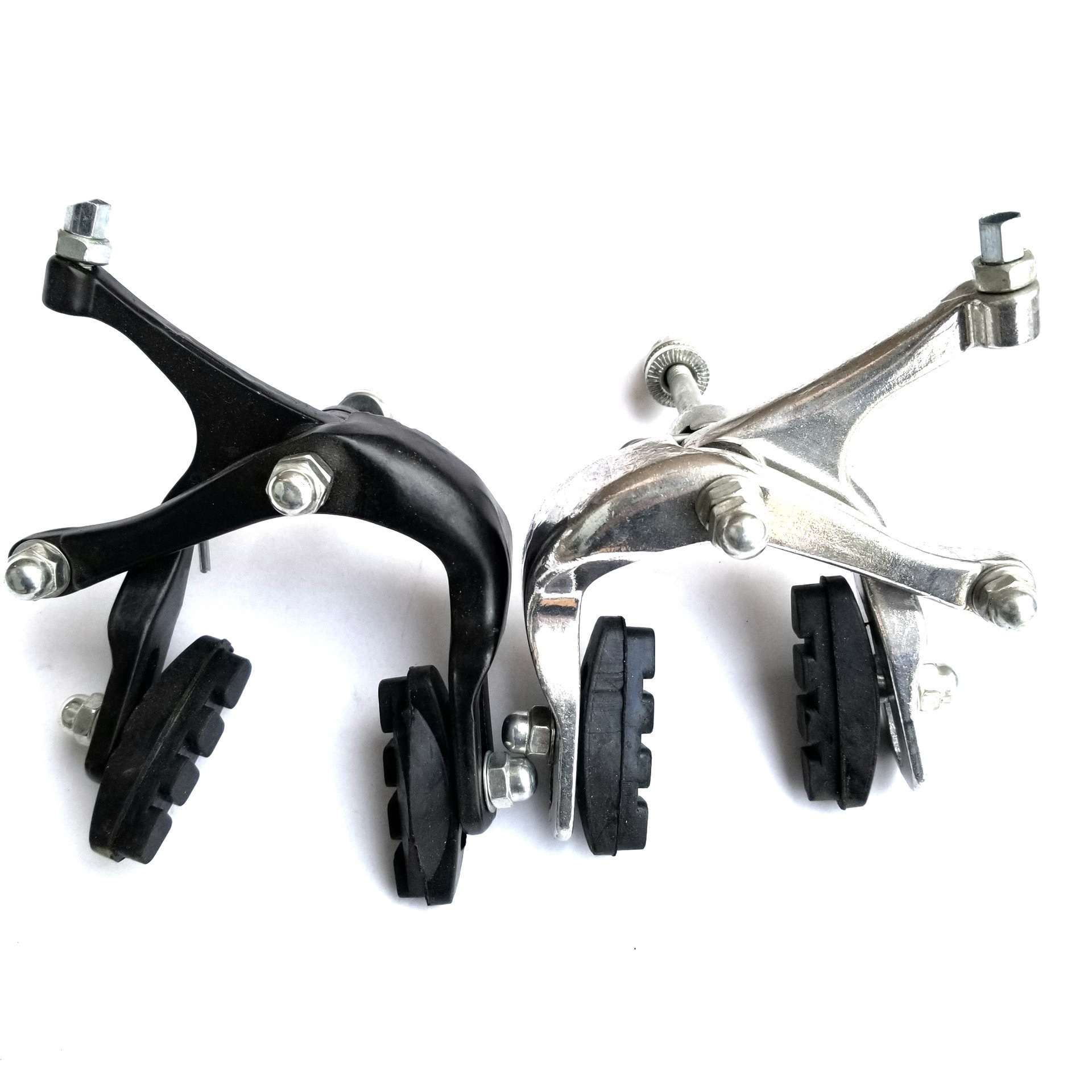 死飞车闸自行车钳形刹车配件弓形刹车钳形前闸后闸弓形闸皮