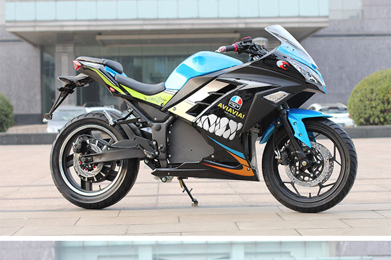 出口小忍者电动摩托车趴赛3000w大功率电摩跑车机车酷车电动机车