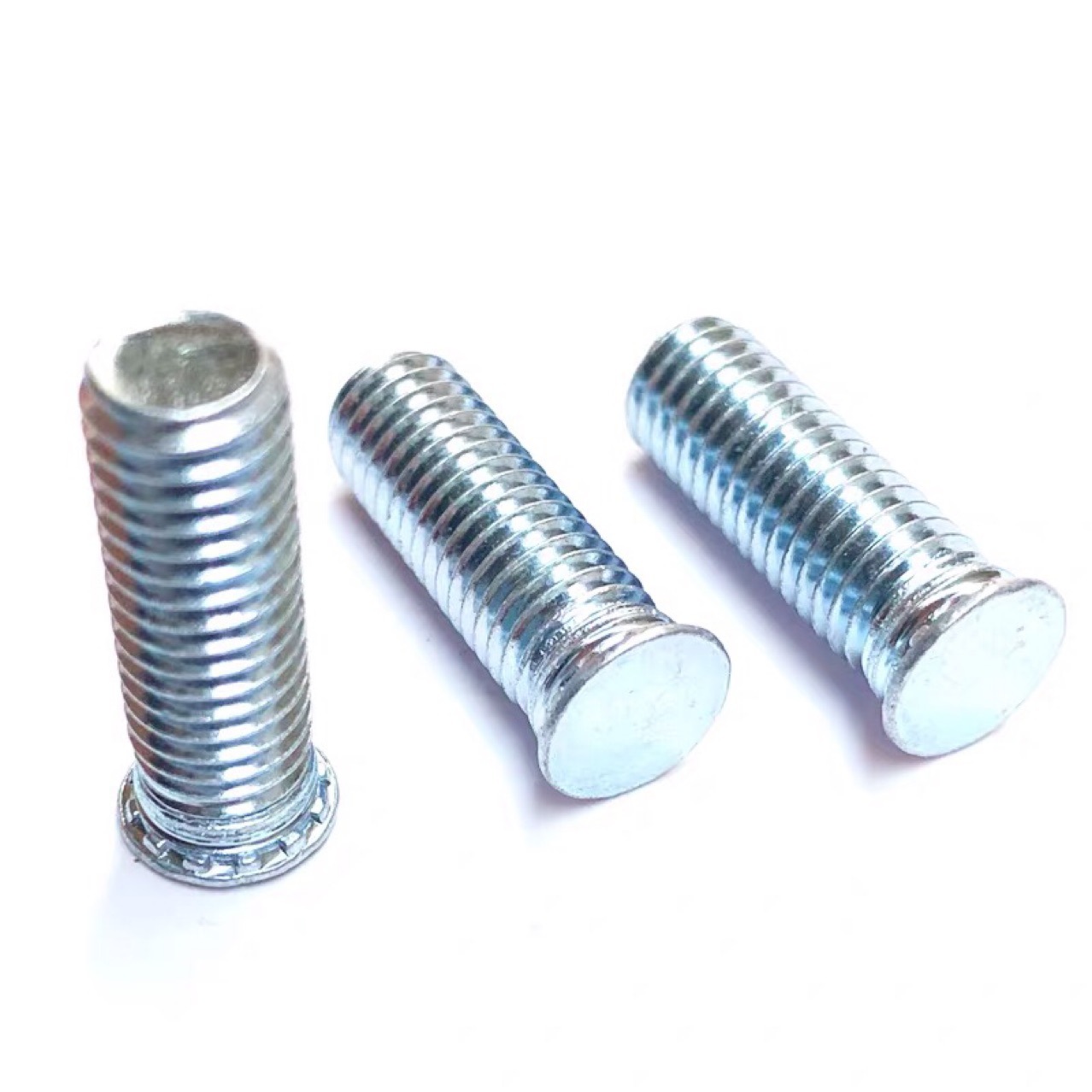 厂家直销压铆螺钉碳钢压板螺丝 压铆螺丝铆接螺钉蓝白锌m3m4