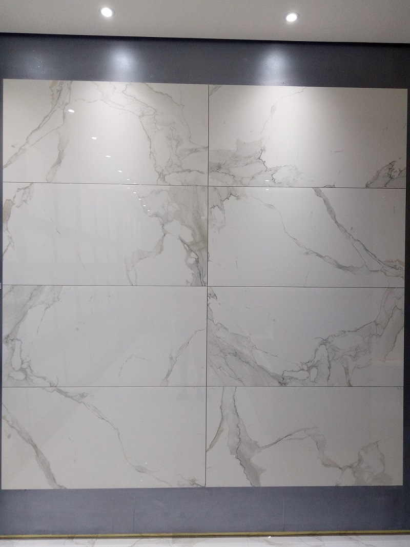白色大理石600x1200qc8321大花白白色大理石白色瓷砖地砖