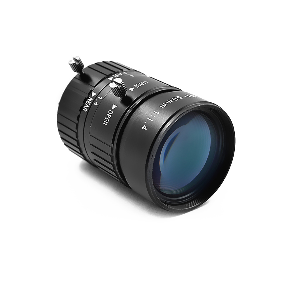工业镜头1英寸50mm高清800万c口工业相机配件fa机器视觉定焦镜头