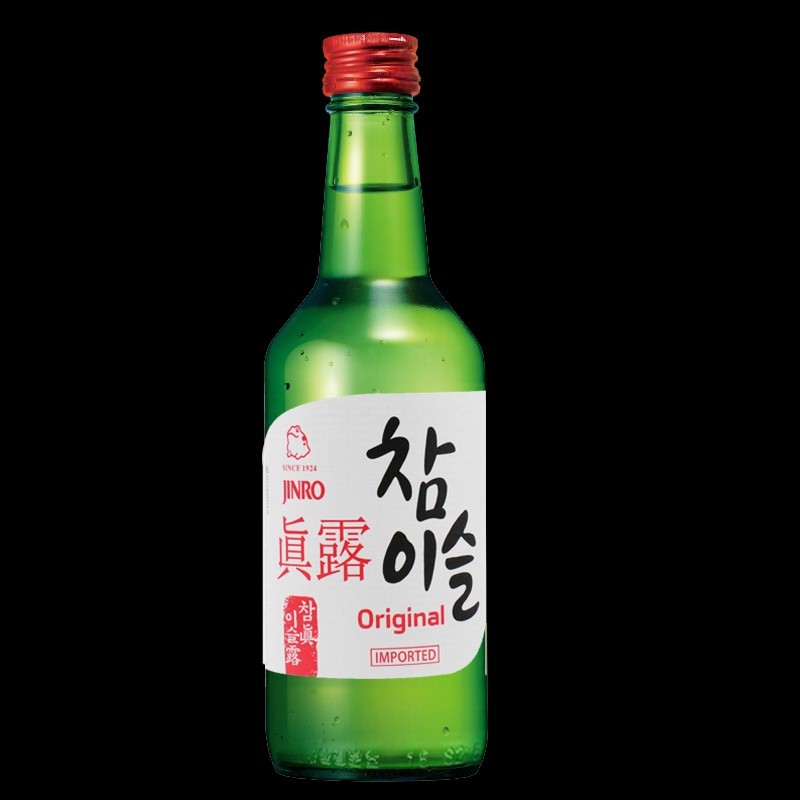 韩国原装进口jinro/真露烧酒17.2度360ml*20烧酒清酒