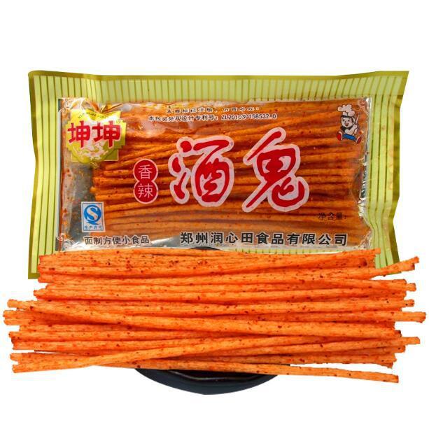 坤坤酒鬼辣条米线麻辣条零食辣片小吃90后80后童年儿时怀旧面筋