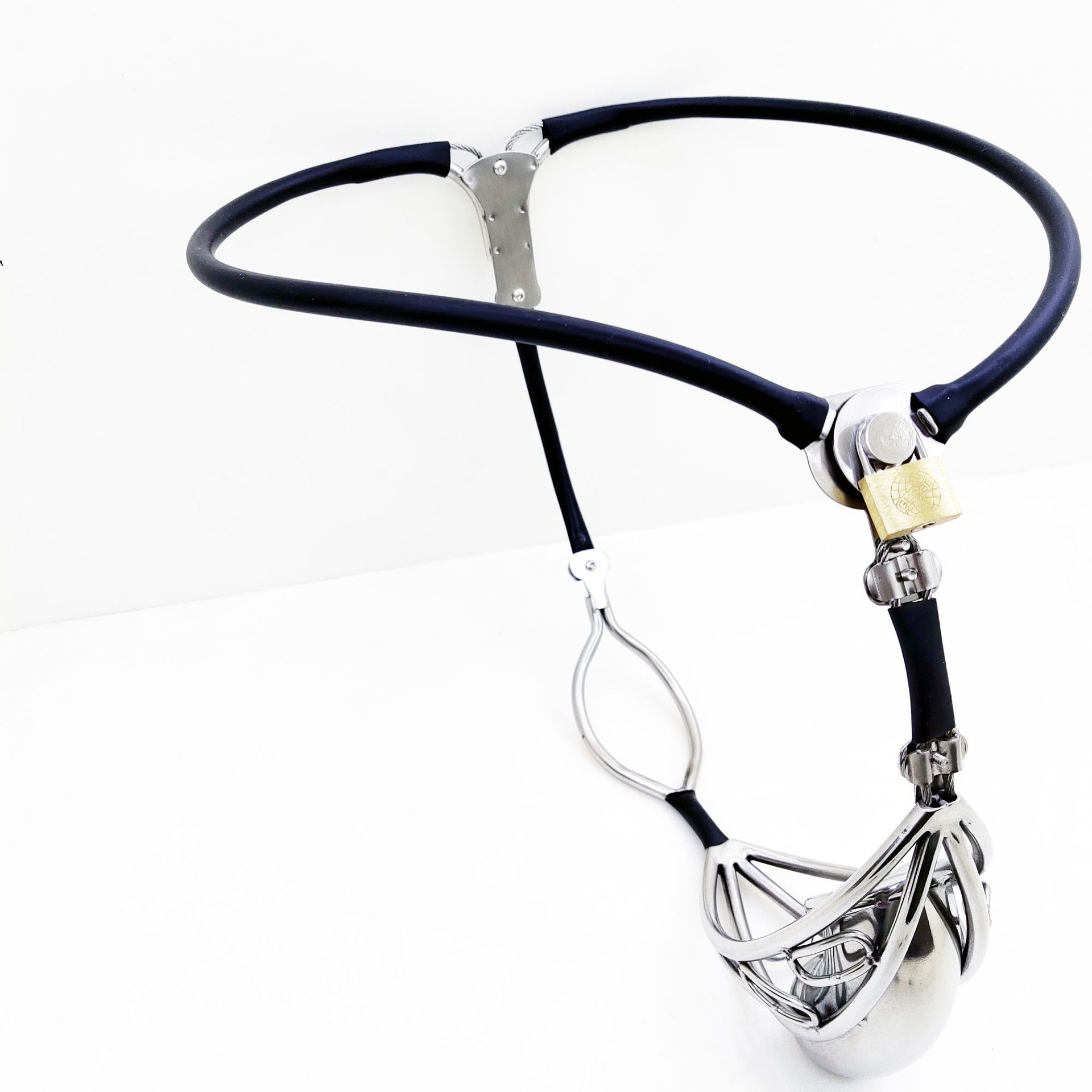 华蓉轻便男镂空式2代贞操锁戒l撸不锈钢贞洁裤铁内裤禁欲裤