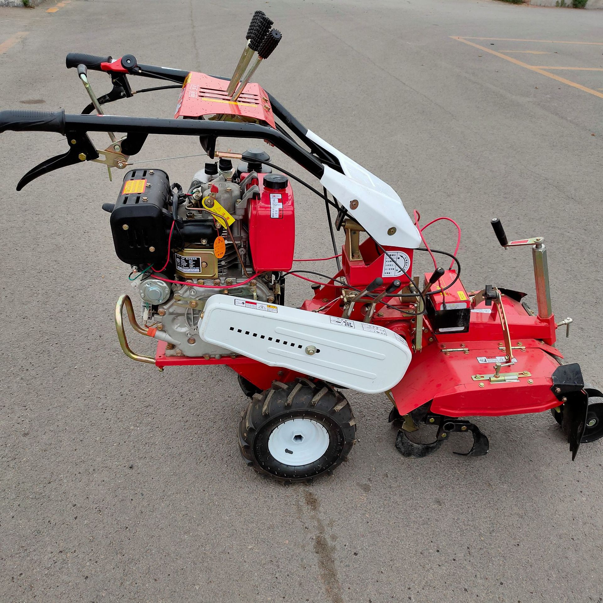多功能葱姜小型开沟培土机  田园管理机 小块地菜园前置开沟机