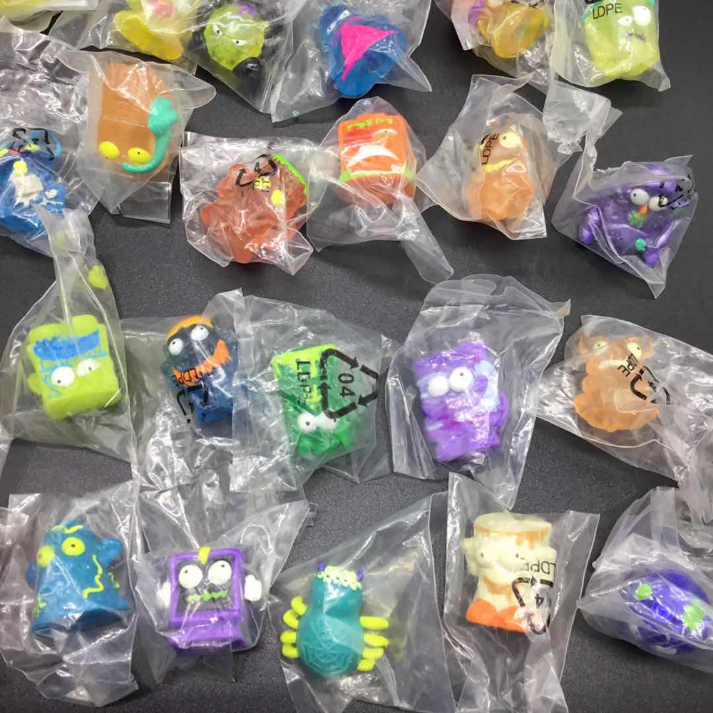 正版散货 新款垃圾虫 怪兽垃圾人 隐藏款软胶公仔玩具 扭蛋小玩具