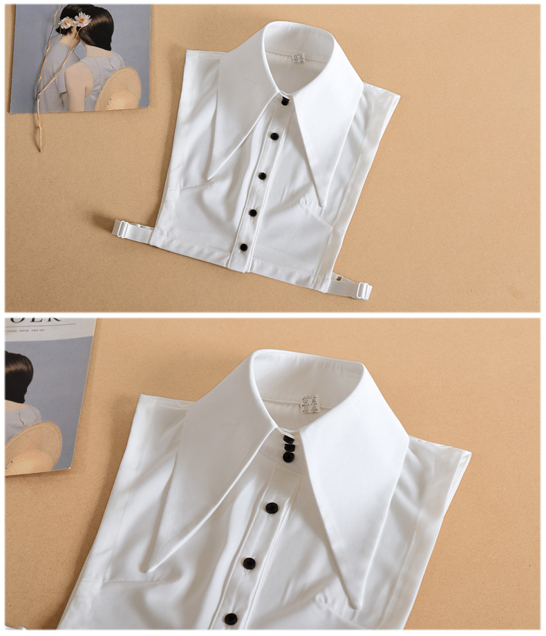 大翻领韩版假领子女士新款毛衣装饰领衬衣领秋冬假领子