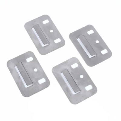 木塑纤维集成护墙板卡子 pvc护板固定片 竹木纤维快装墙面卡扣