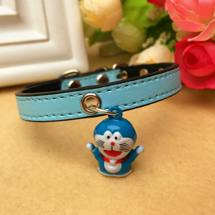 包邮pu猫叔同款铃铛项圈 猫咪狗狗卡通铃铛项圈泰迪比熊博美脖圈