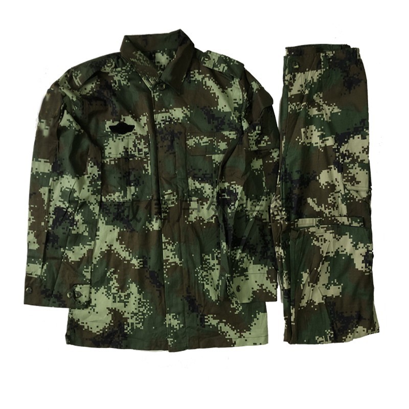 二手配发耐磨07武夏季小花迷彩服退伍上交旧成新套装消防退役