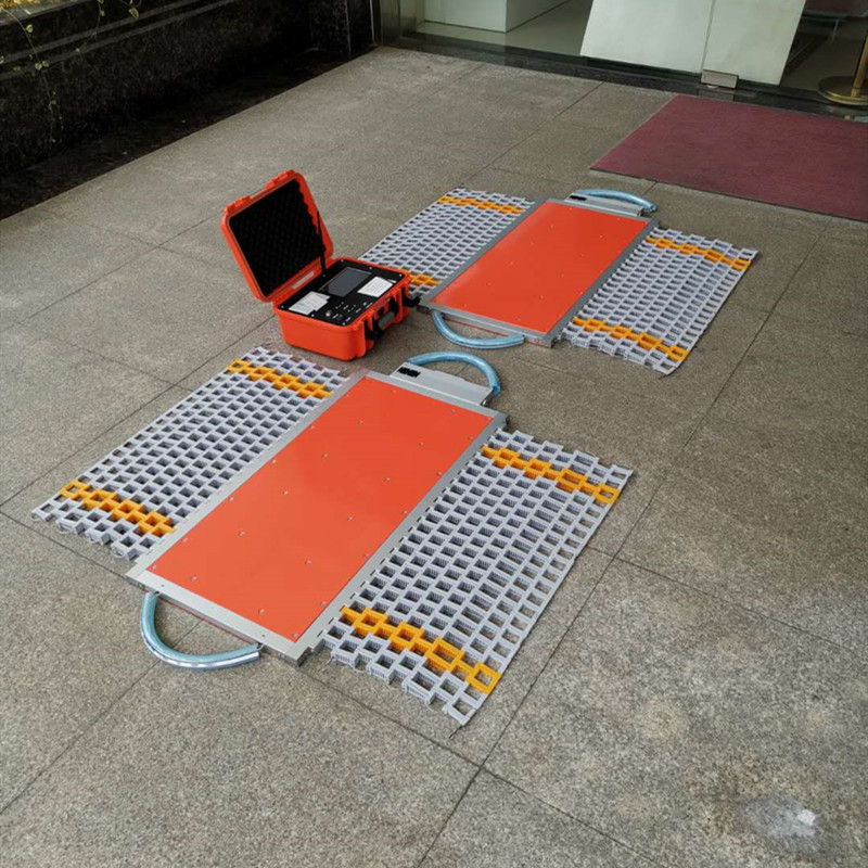 超限超载汽车动态称重仪 沐恒无线单轴40t便携式轴重仪 移动地磅
