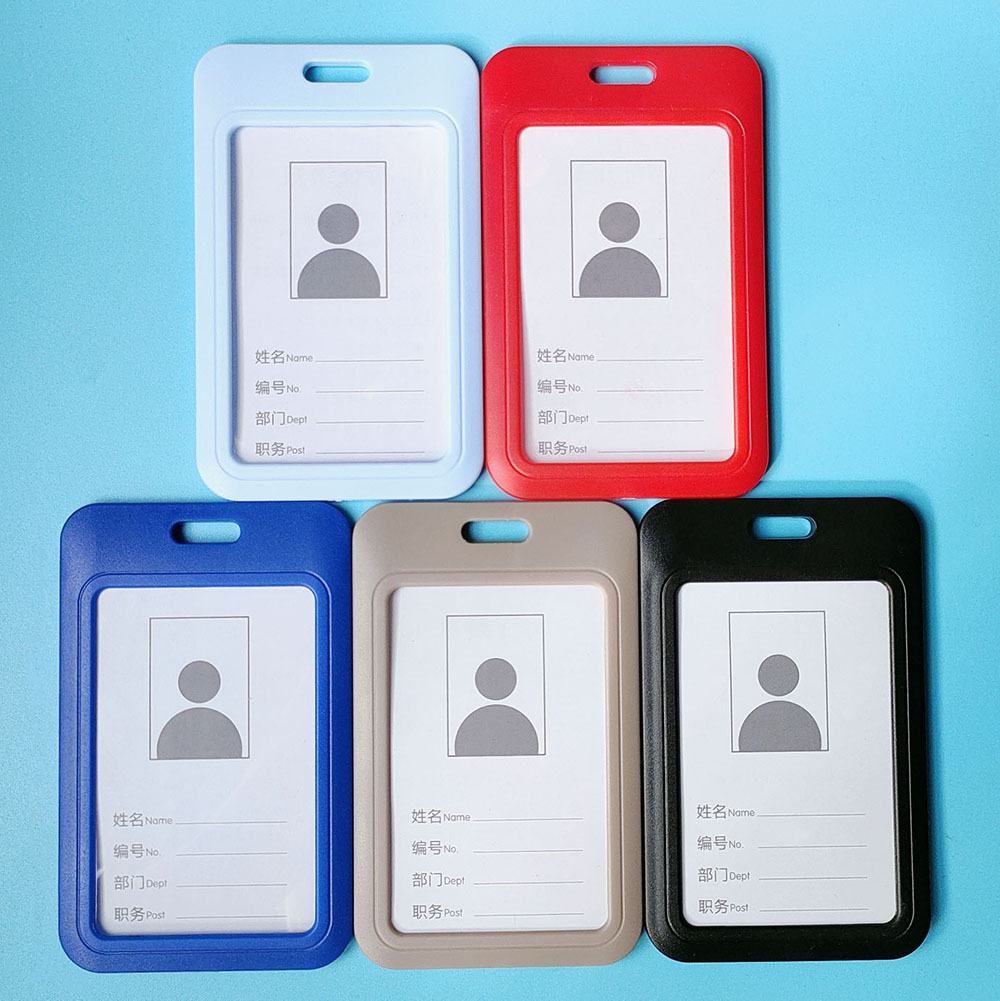 单面透明塑料证件卡套工作牌厂牌工作证挂牌胸卡胸牌门禁卡