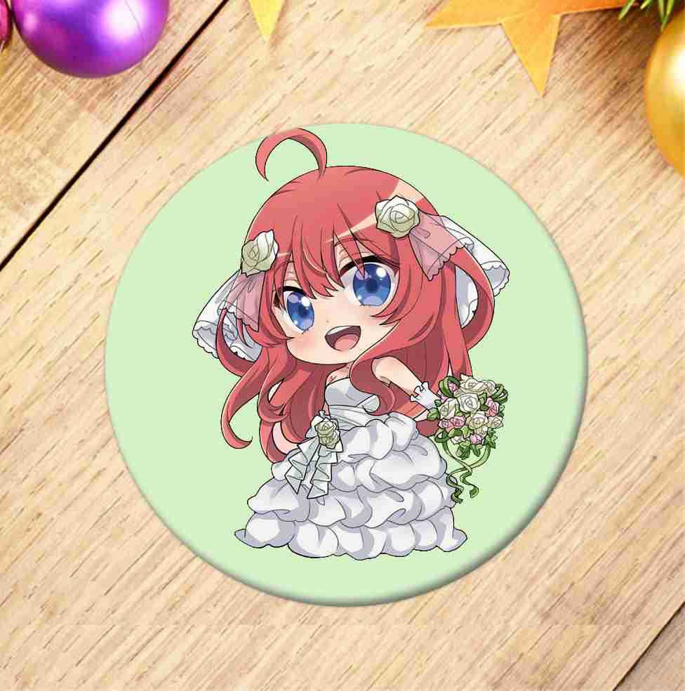 五等分的花嫁徽章 超q版化妆镜 个性定做胸章 嫁286-304