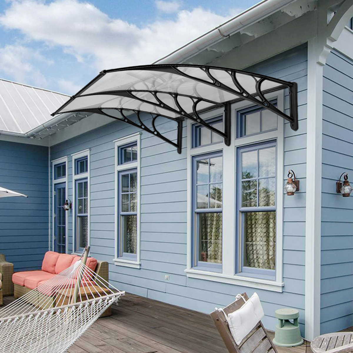 40"x 40"窗篷天窗户外聚碳酸酯前门3色全新遮阳棚