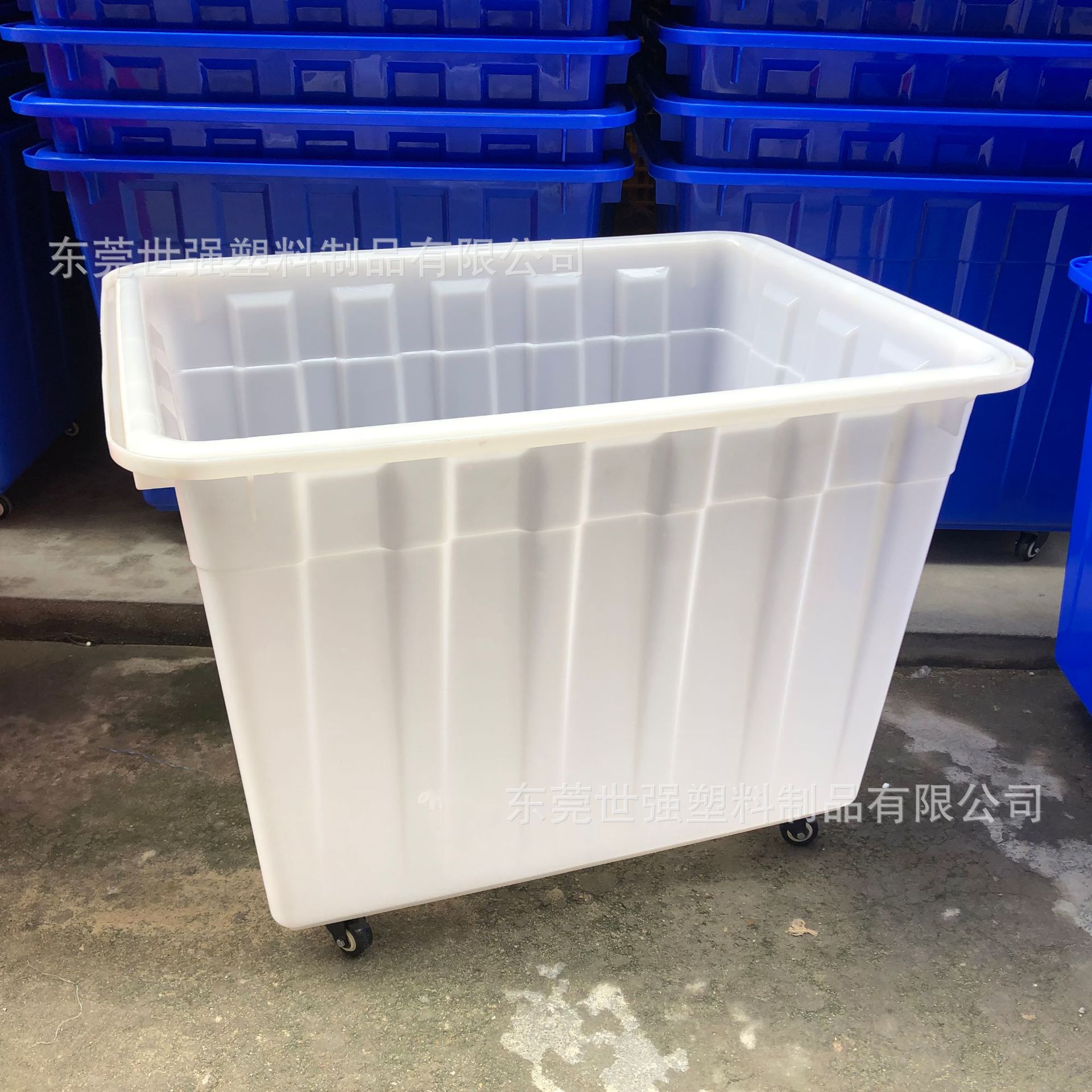 工厂批发加厚新料服装厂车间周转箱大号快递分拣筐带轮塑料箱