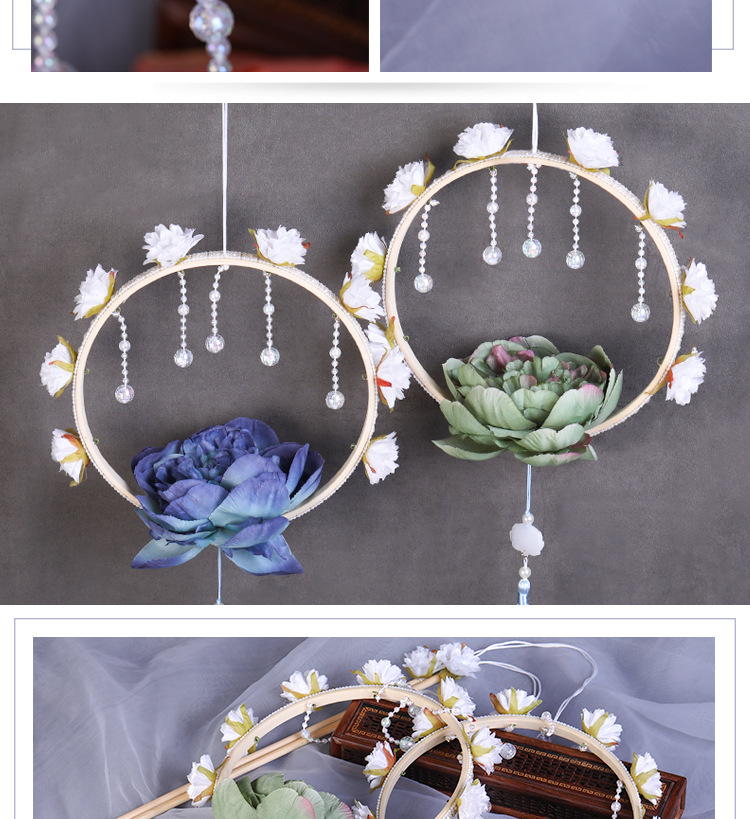 汉服配饰手提花灯 古风莲花灯荷花灯 新年元宵节舞蹈表演摄影道具