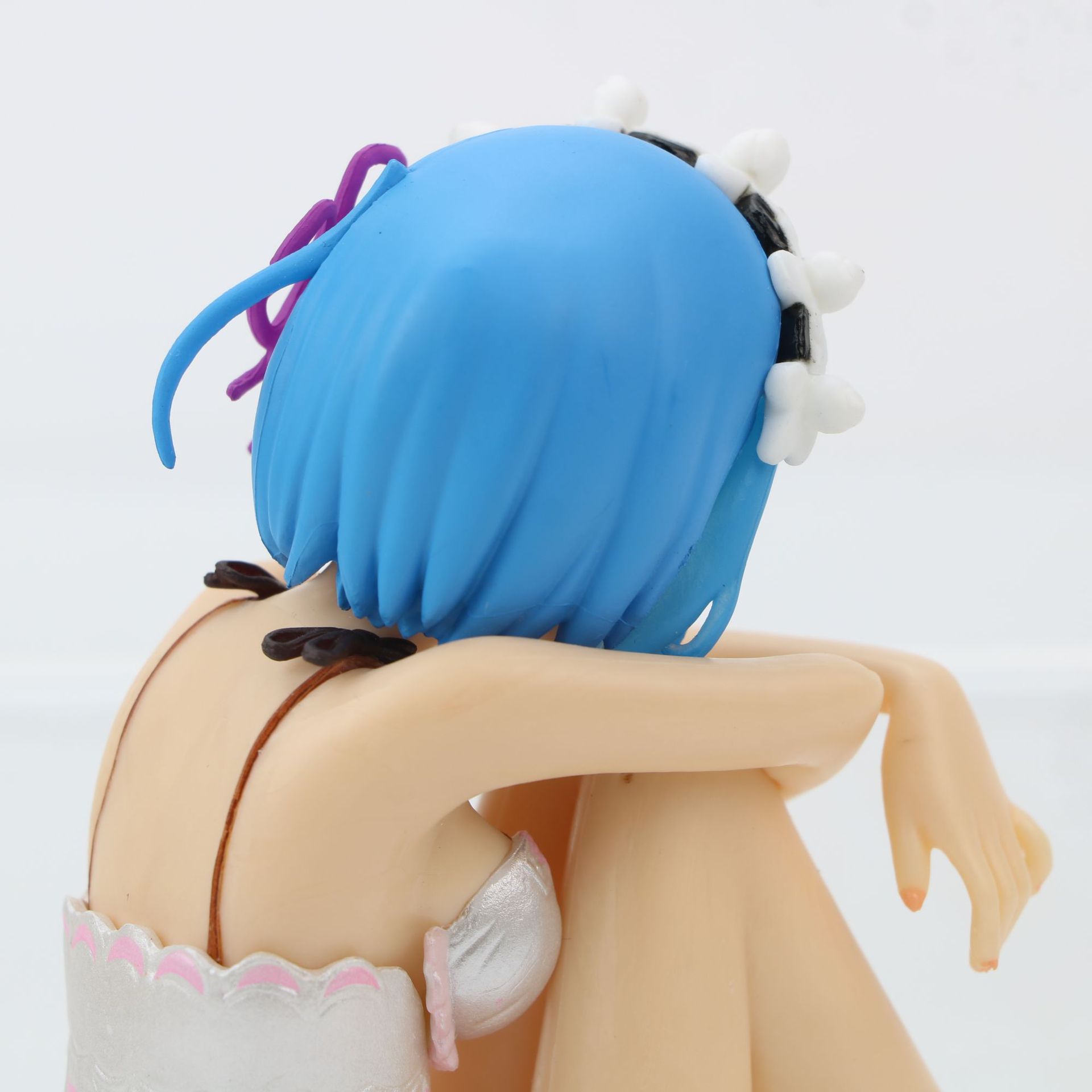 深蓝款雷姆手办公仔 异世界生活微景观模型玩具摆件 睡衣泳装款