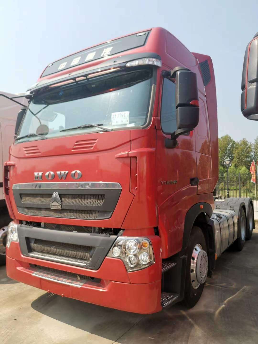 豪沃国六t7牵引车480马力双驱牵引车可跨区18954176889