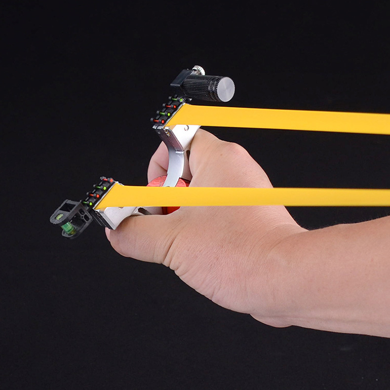 红外线激光瞄98k扁皮弹弓快压金属锌合金弓头树脂手柄地摊货批发