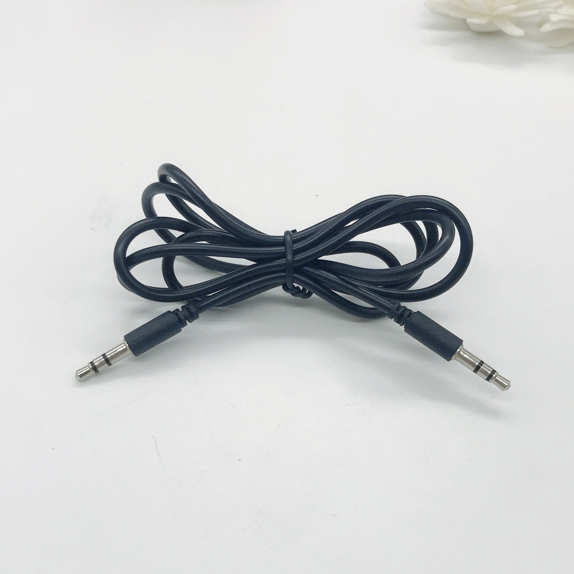 爆款1米手机电脑直播声卡麦克风录音音频线连接对录线漆包线芯