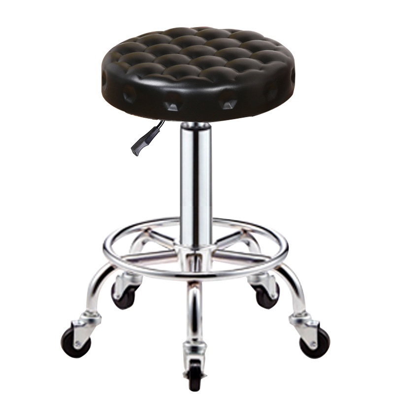 Beauty Stool Lifting for Hair Salon Pulley Stool round Stool Barber Shop Salon Stool Bar Stool Bar Chair