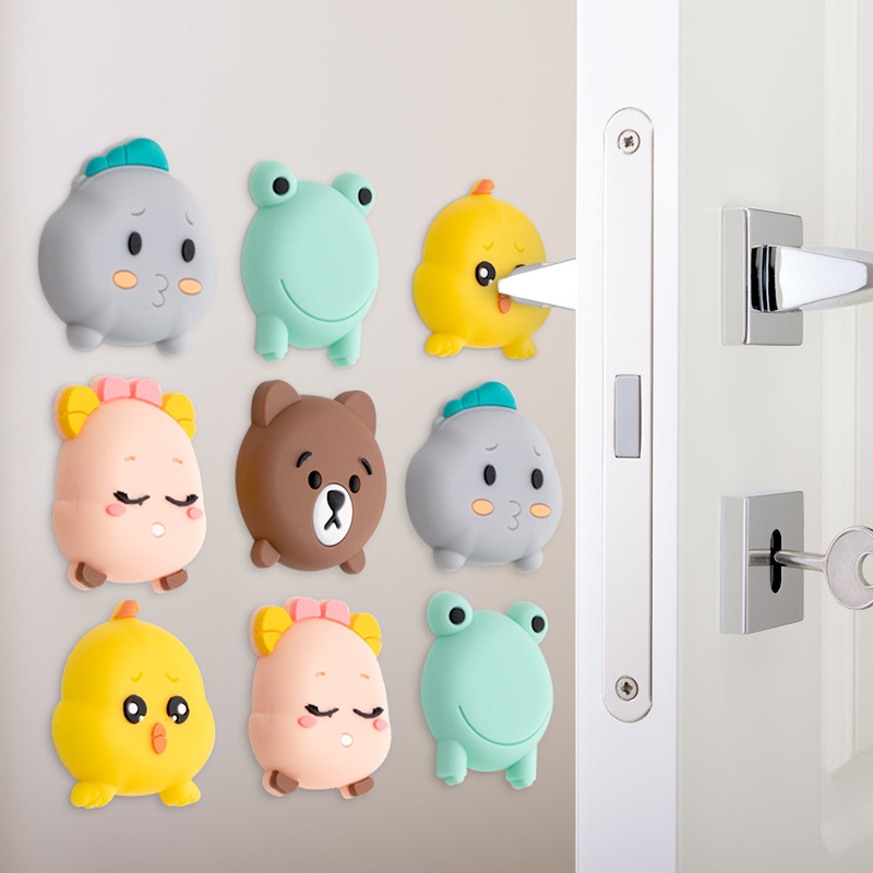 门把手防撞垫冰箱门后硅胶防碰贴床头防磕免打孔吸门器卫生间门吸