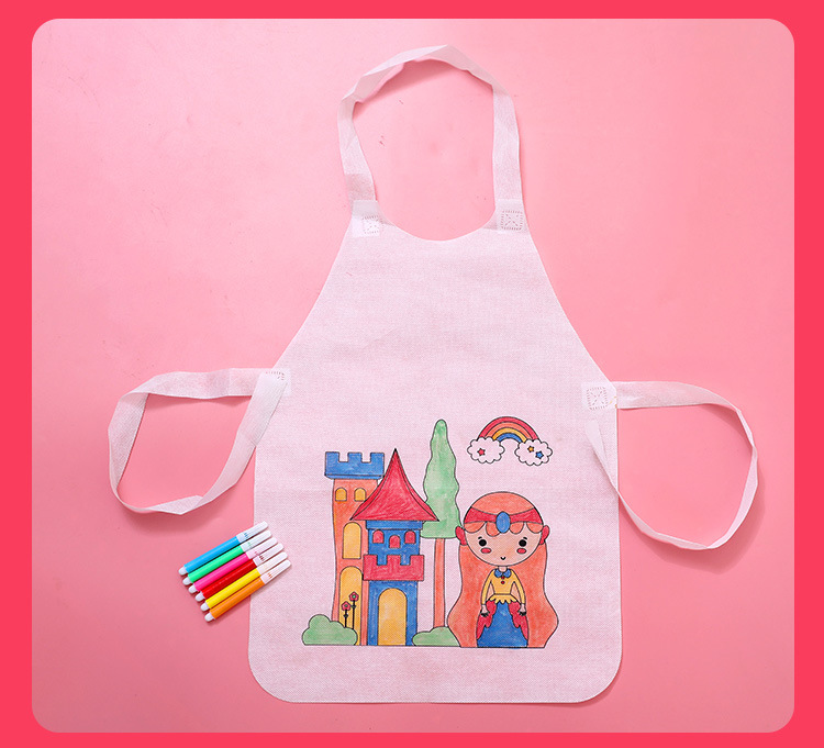 无纺布围裙益智创意幼儿园手工制作diy材料亲子美劳绘画涂鸦礼物