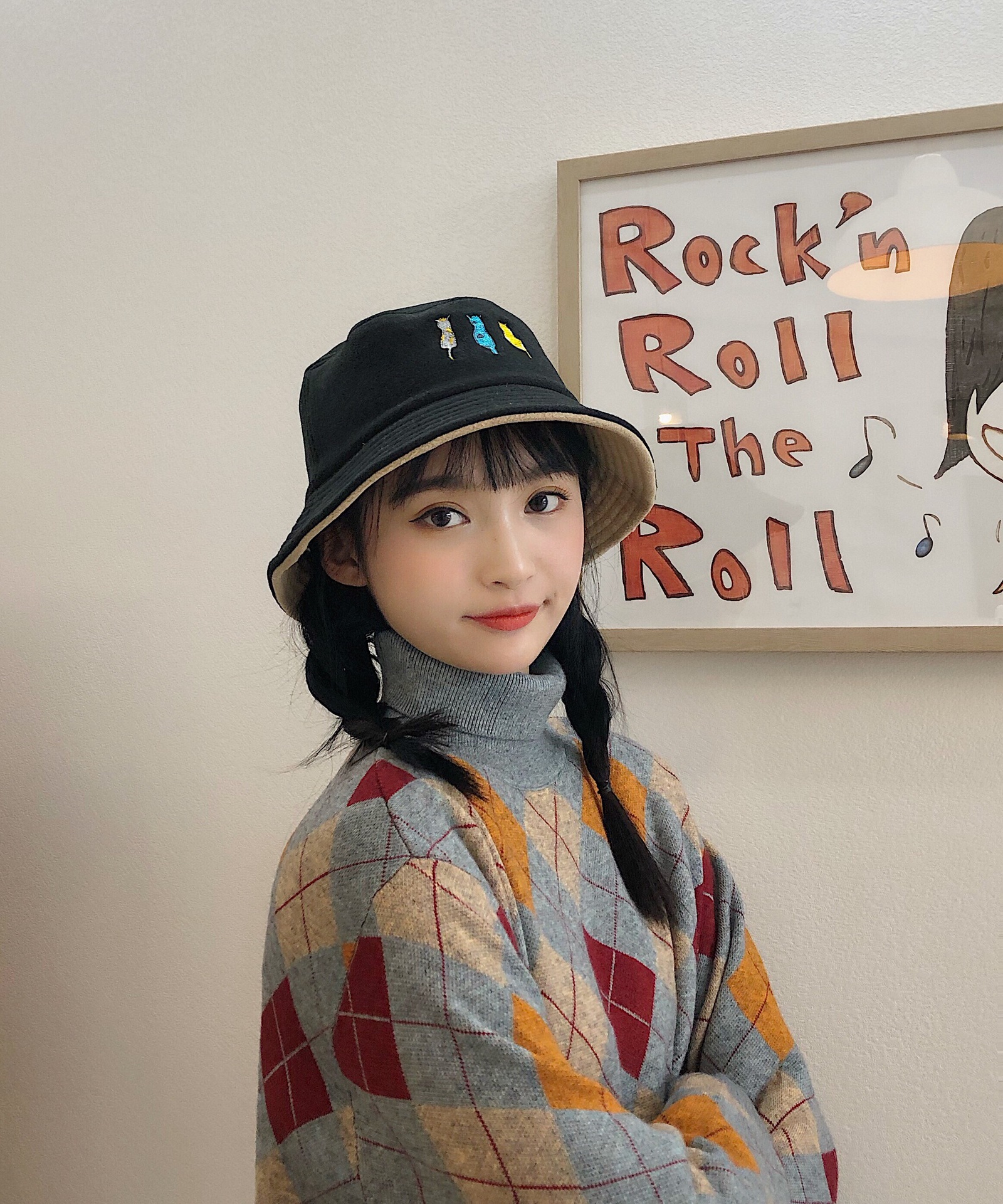 日本渔夫帽女韩版潮秋冬款毛呢加厚时尚百搭日系遮阳防晒太阳帽子