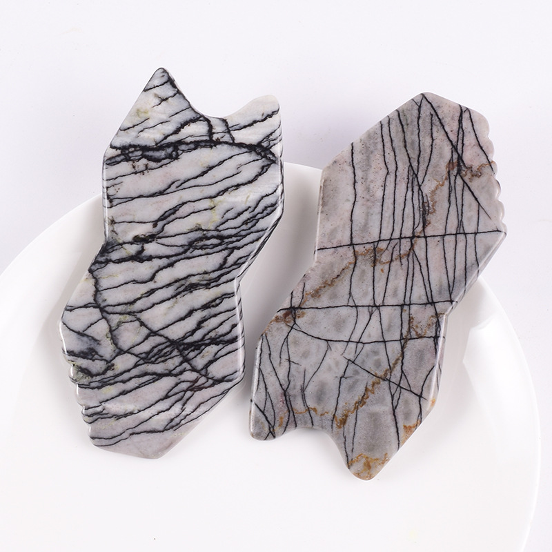 玉石刮痧板网络石面部美容按摩刮痧板眼部按摩全身经络按摩刮痧板