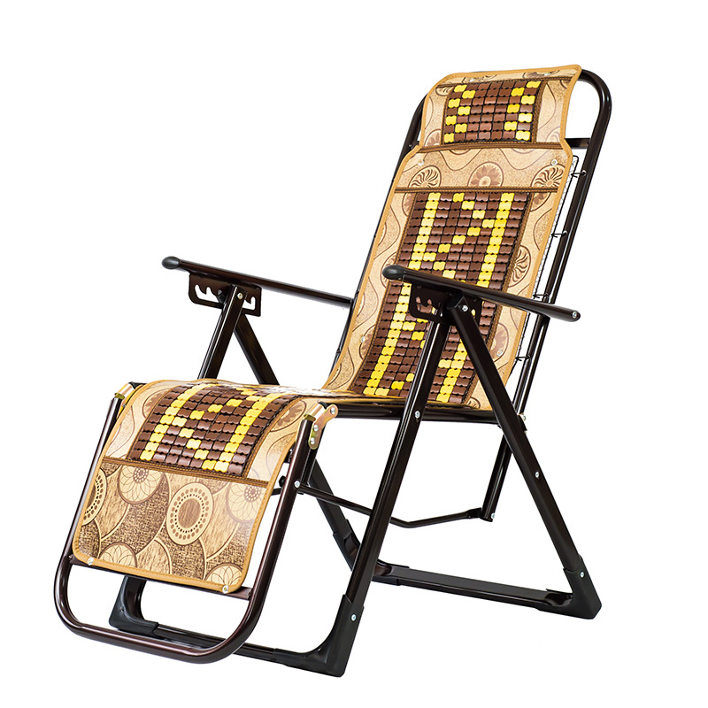 麻将竹席块躺椅折叠椅午休折叠躺椅户外休闲躺椅办公室折叠午睡椅