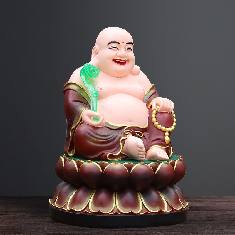 大肚弥勒佛树脂玻璃钢摆件开口开心笑佛家用居家店铺供奉菩萨佛像