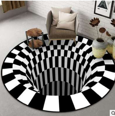 3d印花北欧风情魔术地毯地垫