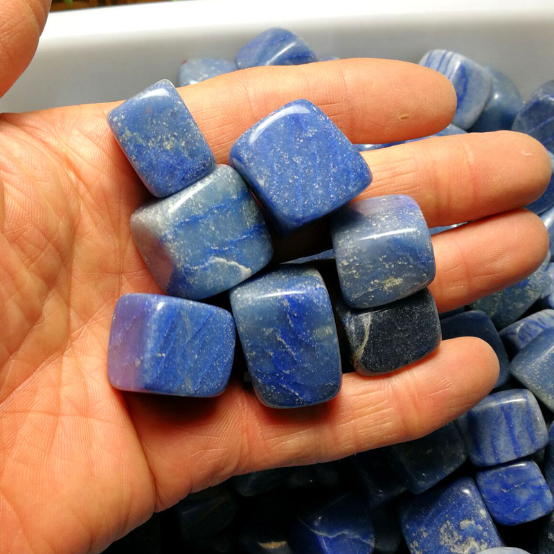 100克蓝东陵石裸石鱼缸石盆景石