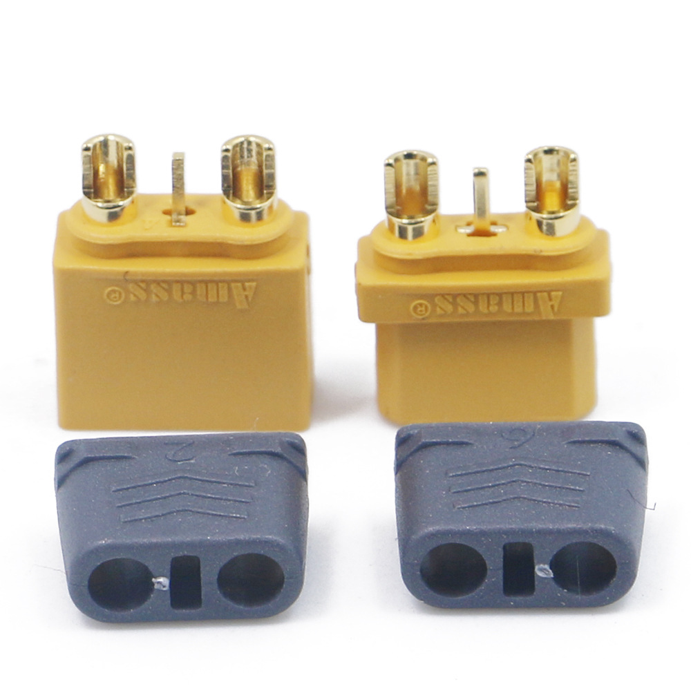 艾迈斯icx301航模插头镀真金带信号接口连接器 amass模型配件