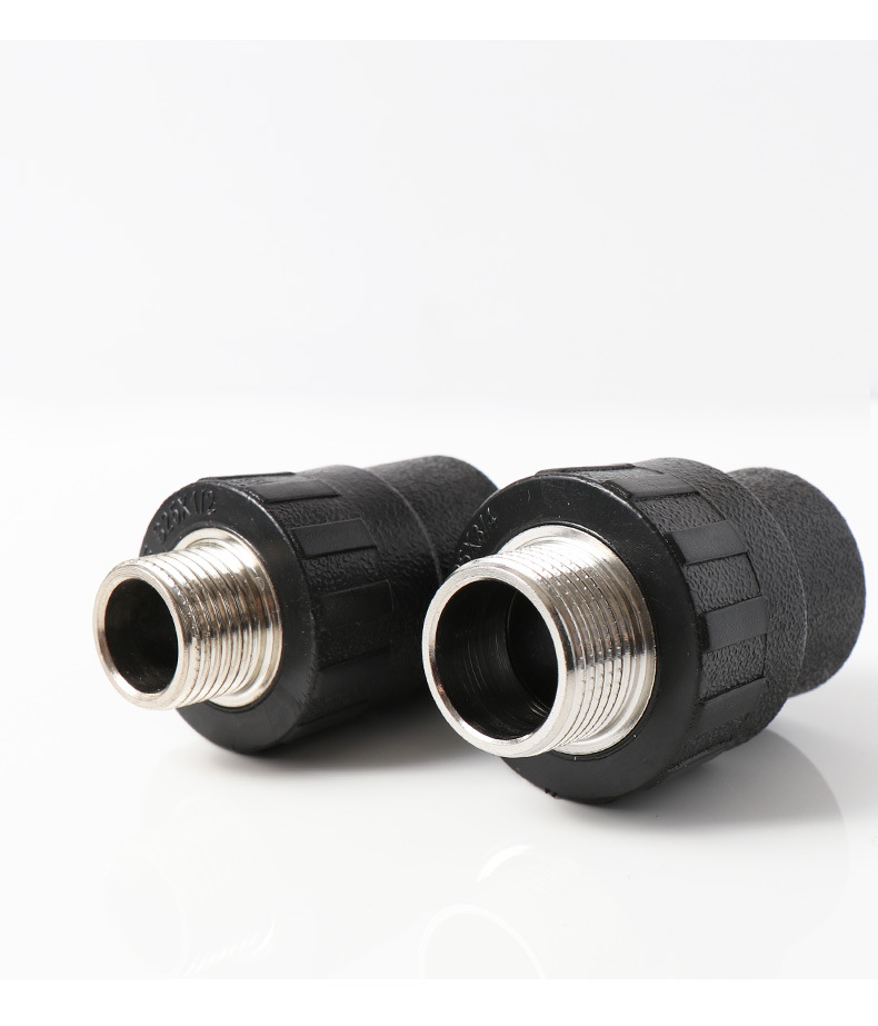 全新pe外丝直接外牙直通外螺纹管材管件配件水管接头厂家批发直销