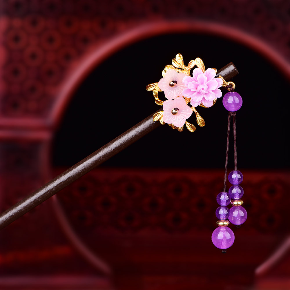 民族风古装盘发簪子发钗头饰汉服饰品配饰古代发簪女