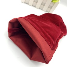 厂家红酒绒布袋 丝绒圆底袋高档抽绳红酒包装袋可按要求定/制规格