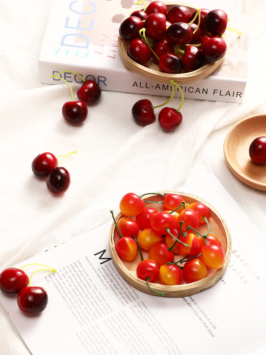 拍摄道具 ins风饰品小摆件仿真樱桃水果拍照道具拍照背景摄影