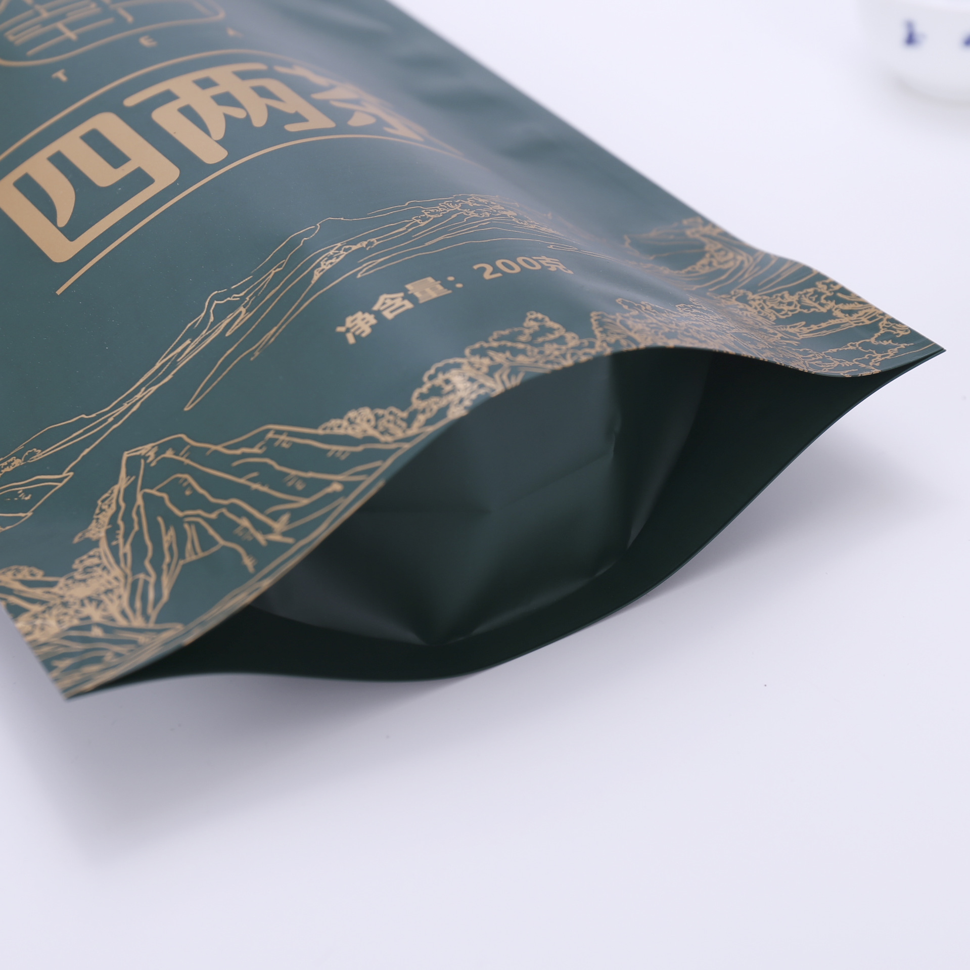 厂家定制铝箔自立自封茶叶袋塑料茶叶包装袋定做可印刷logo