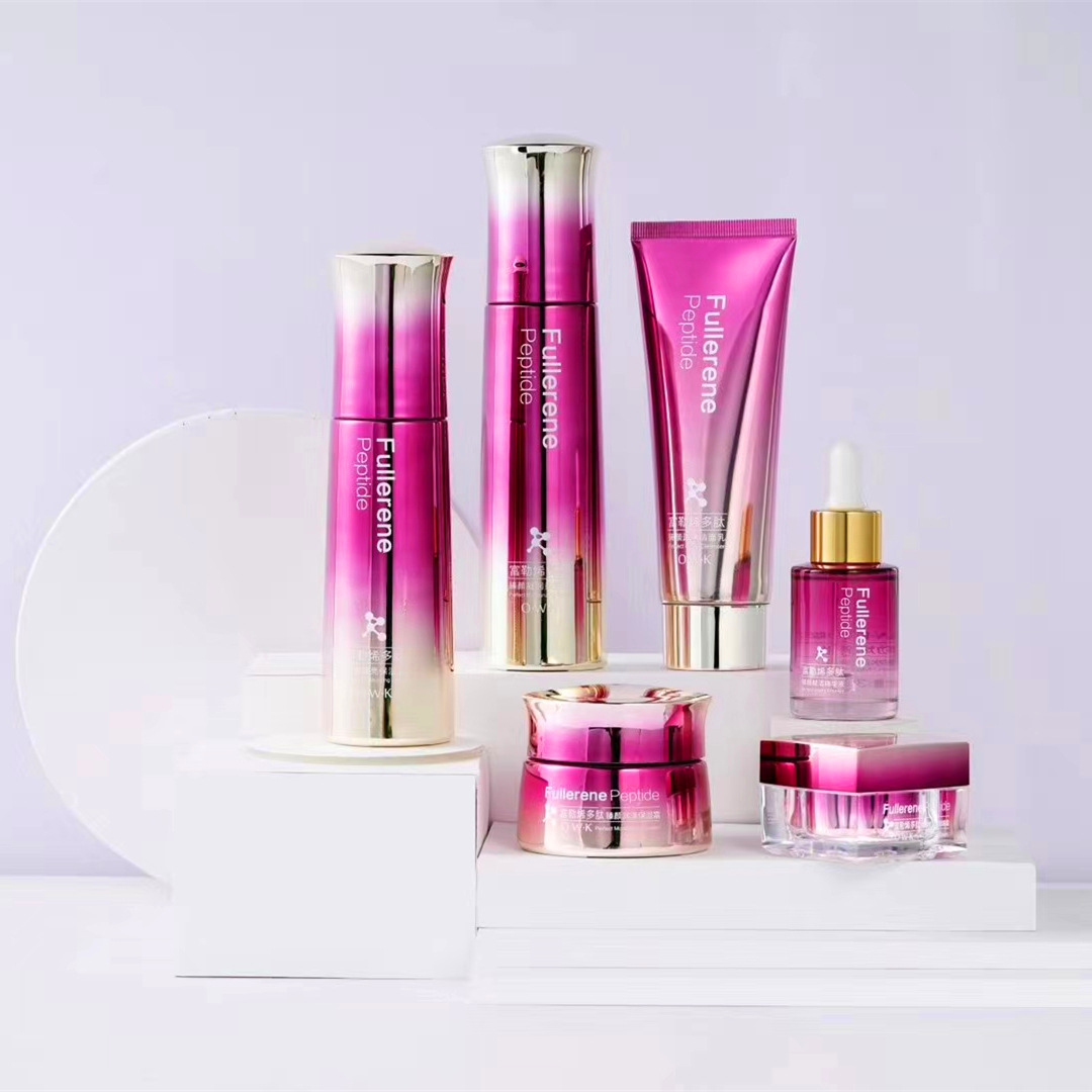 欧华蔻富勒烯多肽提亮护肤单品柔肤水保湿乳液精华面霜化妆品厂家
