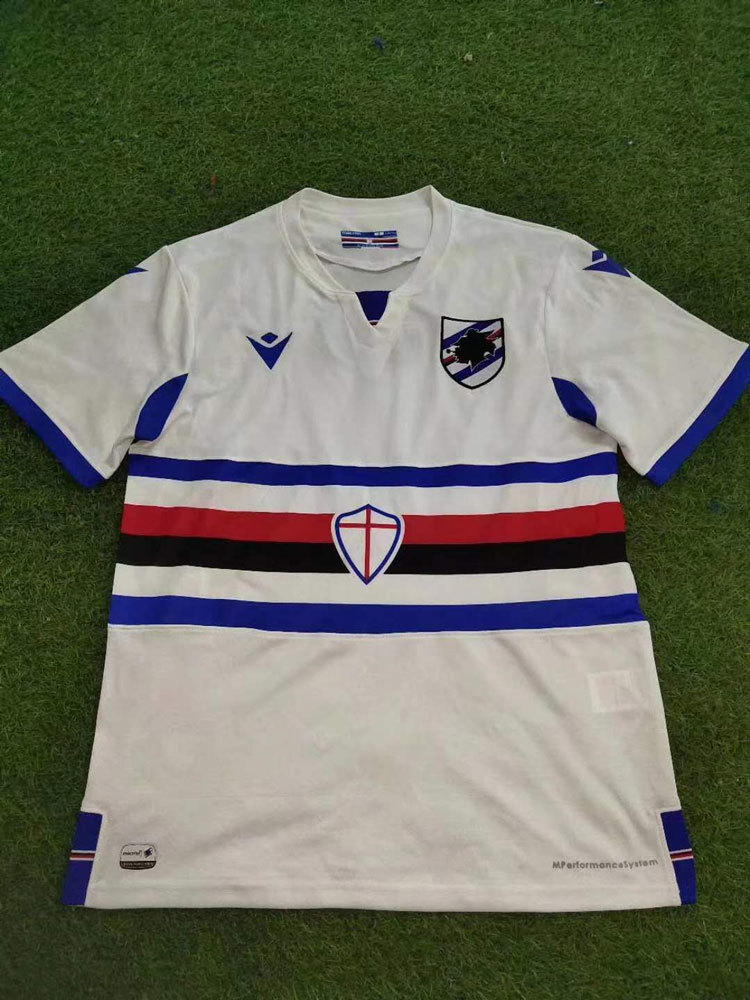 意甲20-21桑普多利亚球衣主客场二客27号夸利亚雷拉男短袖足球服