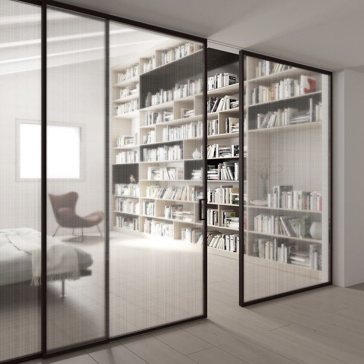 威吕 整套定制现代简约铝合金玻璃门衣帽间阳台书房厨房推拉门