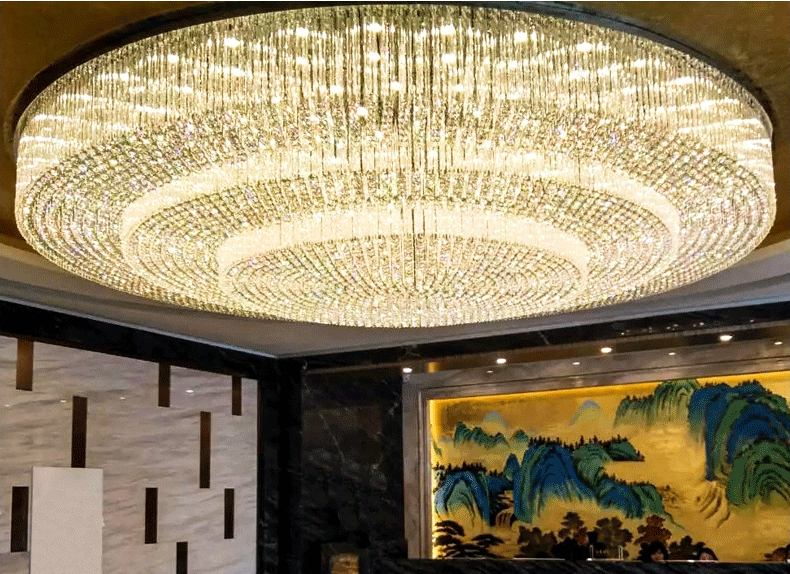 售楼部沙盘灯酒店大堂工程水晶灯ktv足浴店宴会厅珠宝店圆形灯具